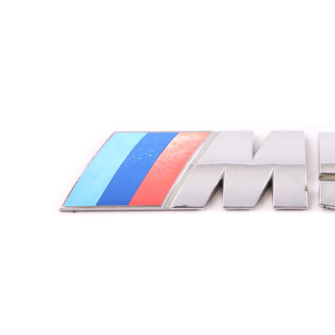 Emblem Lettering Chrome Rear Adhered Boot Trunk Lid Badge Tri-Colour to BMW E60 M5 with Part number 7898126 BMW E60 M5 Emblem Lettering Chrome Rear Adhered Boot Trunk Lid Badge Tri-Colour - SKU 7898126 - Part number 7898126