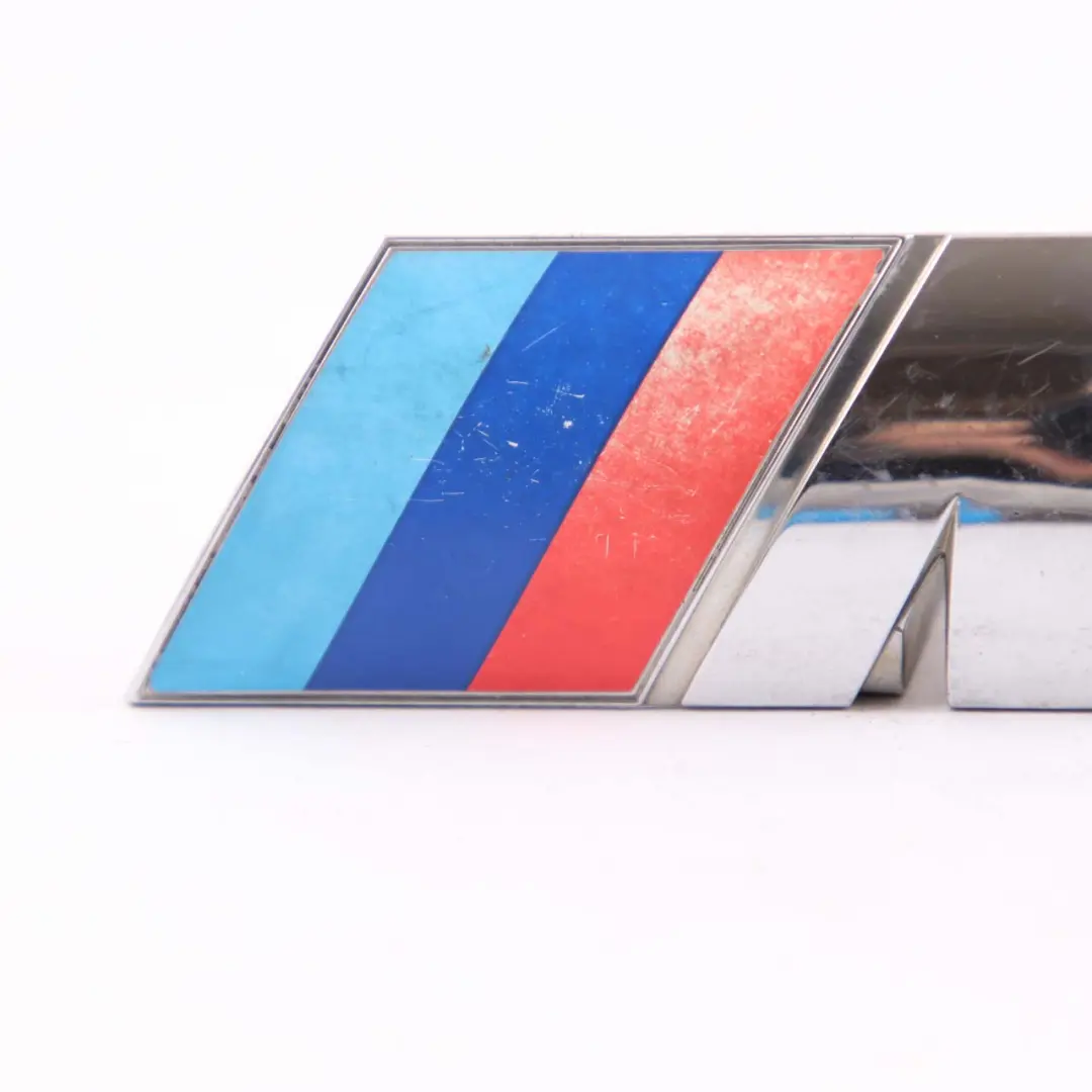 Emblem Lettering Chrome Rear Adhered Boot Trunk Lid Badge Tri-Colour to BMW E60 M5 with Part number 7898126 BMW E60 M5 Emblem Lettering Chrome Rear Adhered Boot Trunk Lid Badge Tri-Colour - SKU 7898126 - Part number 7898126
