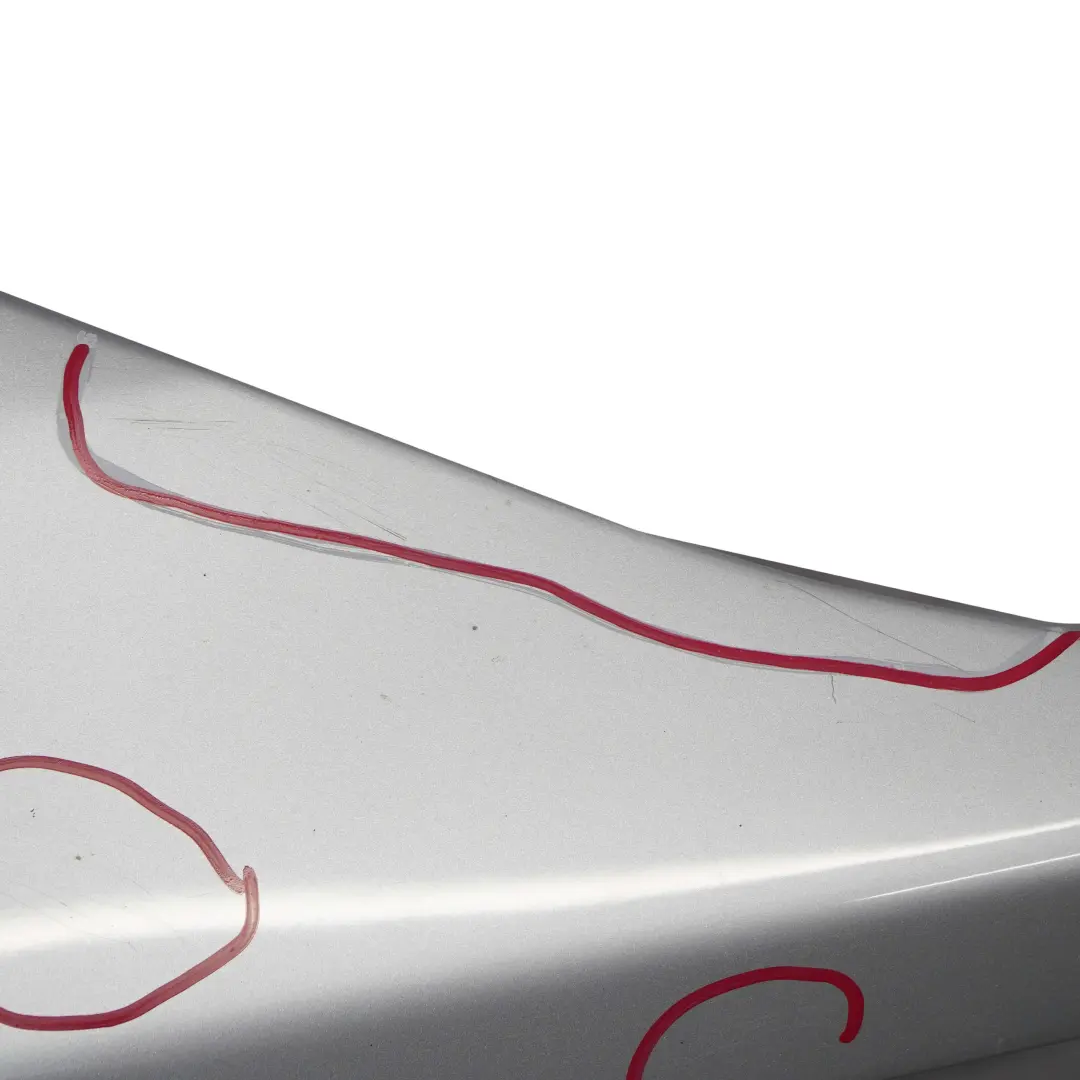 Delantero Derecho Lado Panel Fender Wing Silverstone II Metallic A29 para BMW E60 M5 con número de pieza 7898316 BMW E60 M5 Delantero Derecho Lado Panel Fender Wing Silverstone II Metallic A29 - SKU 7898316-SIL - Número de pieza 7898316