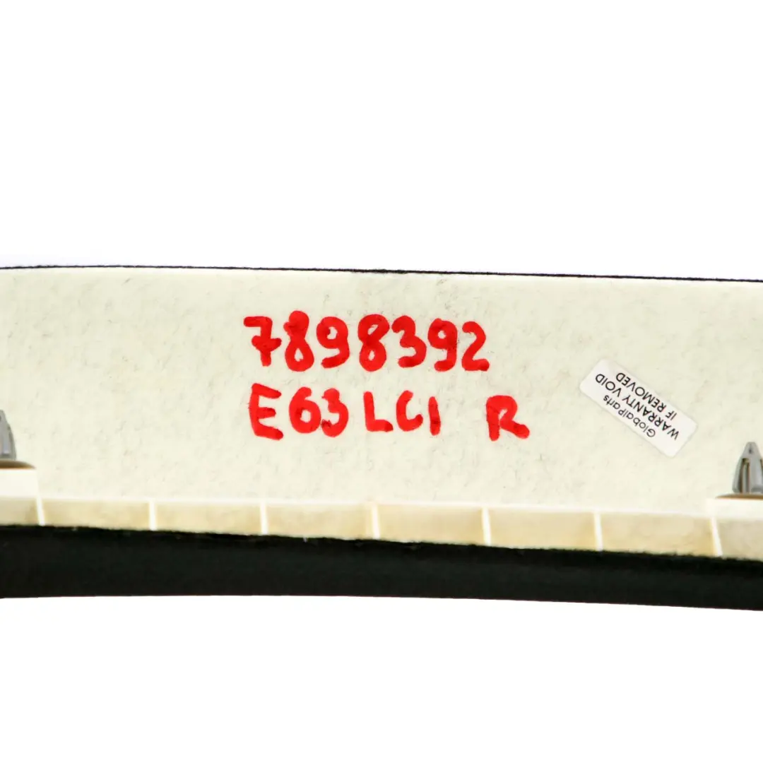 A-Pillar Column Cover Trim Right O/S Black to BMW 6 E63 Coupe with Part number 7898392 BMW 6 E63 Coupe A-Pillar Column Cover Trim Right O/S Black - SKU 7898392 - Part number 7898392