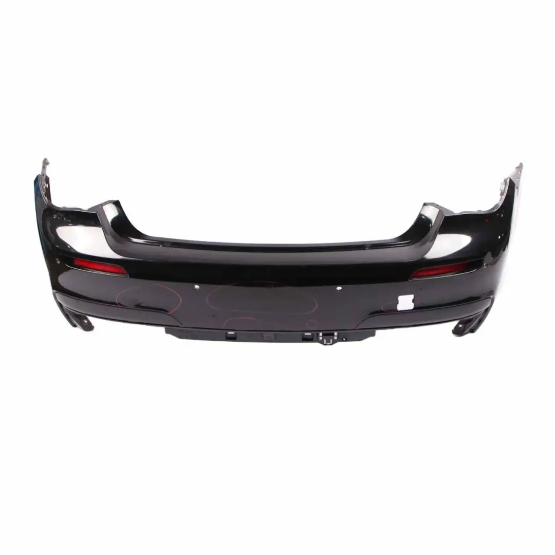 BMW F01 Sedan M Sport Zderzak Tylny Tył Czarny Szafir - 475 - SKU 7898876-BS - Numer Części 7898876