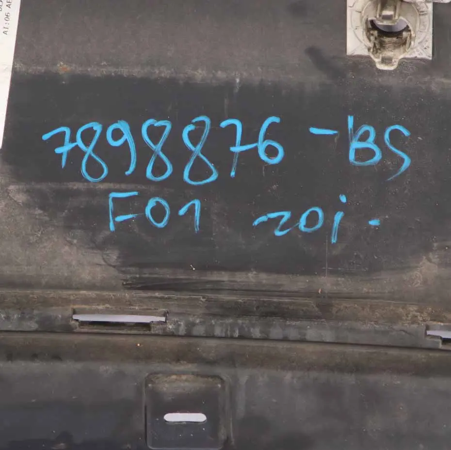 Bumper BMW F01 Saloon M Sport Complete Trim Panel Black Sapphire - 475 to Rear with Part number 7898876 Rear Bumper BMW F01 Saloon M Sport Complete Trim Panel Black Sapphire - 475 - SKU 7898876-BS - Part number 7898876