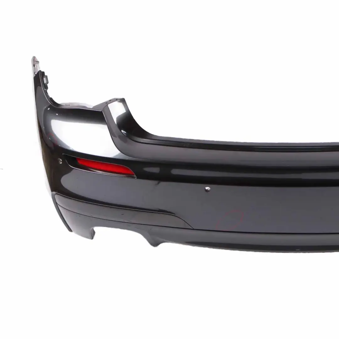 Bumper BMW F01 Saloon M Sport Complete Trim Panel Carbonschwarz Black - 416 to Rear with Part number 7898876 Rear Bumper BMW F01 Saloon M Sport Complete Trim Panel Carbonschwarz Black - 416 - SKU 7898876-SOP - Part number 7898876