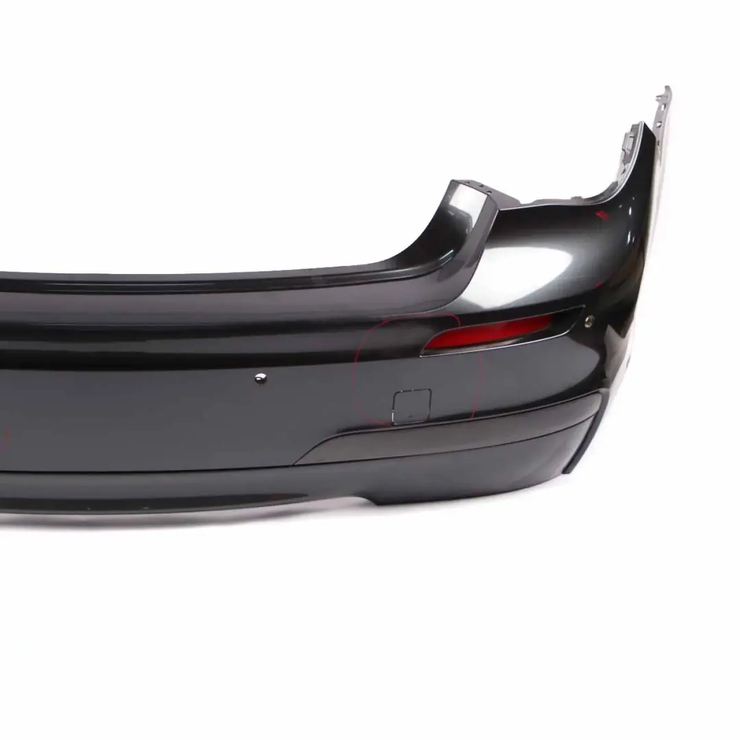 Bumper BMW F01 Saloon M Sport Complete Trim Panel Carbonschwarz Black - 416 to Rear with Part number 7898876 Rear Bumper BMW F01 Saloon M Sport Complete Trim Panel Carbonschwarz Black - 416 - SKU 7898876-SOP - Part number 7898876