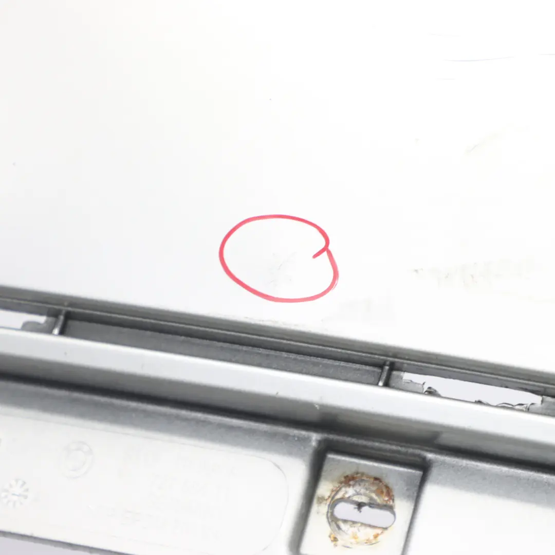 Bumper BMW F01 Saloon M Sport Complete Trim Panel Titan Silver - 354 to Rear with Part number 7898876 Rear Bumper BMW F01 Saloon M Sport Complete Trim Panel Titan Silver - 354 - SKU 7898876-TS - Part number 7898876