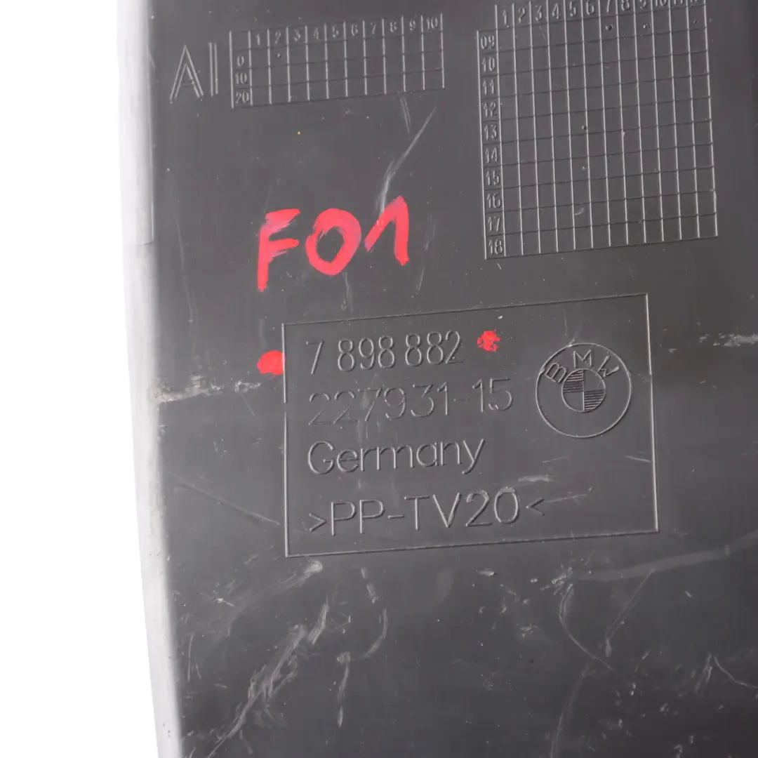 Duct Channel Front Right O/S Brake Cooling Duct to BMW F01 F02 Air with Part number 7898882 BMW F01 F02 Air Duct Channel Front Right O/S Brake Cooling Duct - SKU 7898882 - Part number 7898882