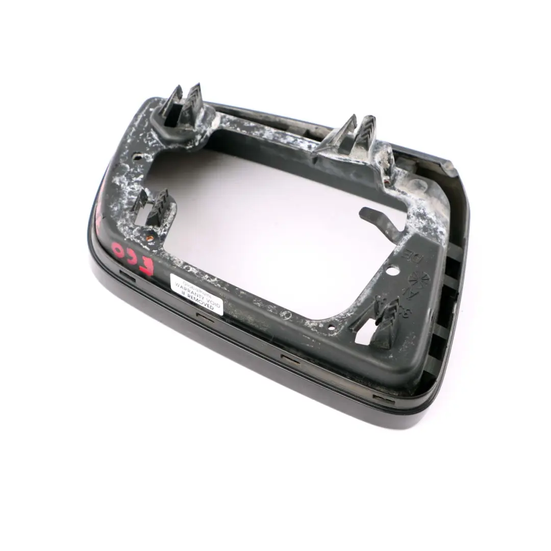 BMW E60 E61 Tray Left N/S Outside Mirror Wing Supporting Ring Black High Gloss - SKU 7899271 - Part number 7899271