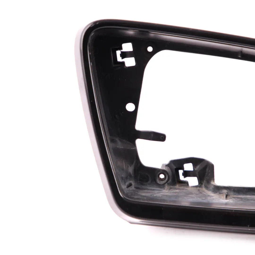 BMW E60 E61 Bandeja Derecha O/S Espejo Exterior Anillo Soporte Negro Brillante - SKU 7899272 - Número de pieza 7899272