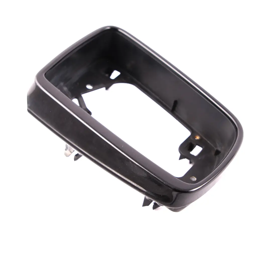 BMW E60 E61 Bandeja Derecha O/S Espejo Exterior Anillo Soporte Negro Brillante - SKU 7899272 - Número de pieza 7899272