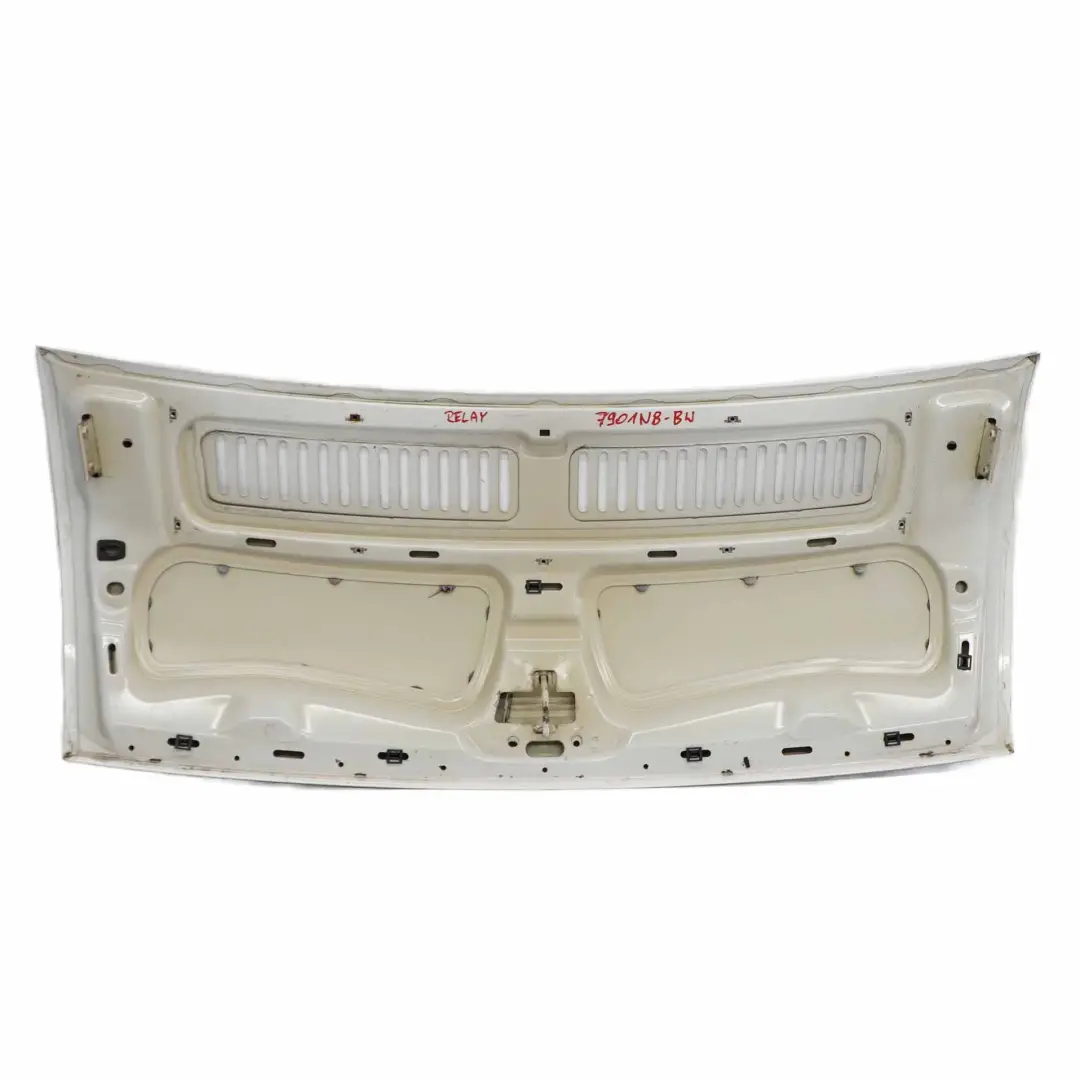 Citroen Jumper III Hood Bonnet Trim Covering Panel Banquise White - EWP to with Part number 7901N8 Citroen Jumper III Hood Bonnet Trim Covering Panel Banquise White - EWP - SKU 7901N8-BW - Part number 7901N8