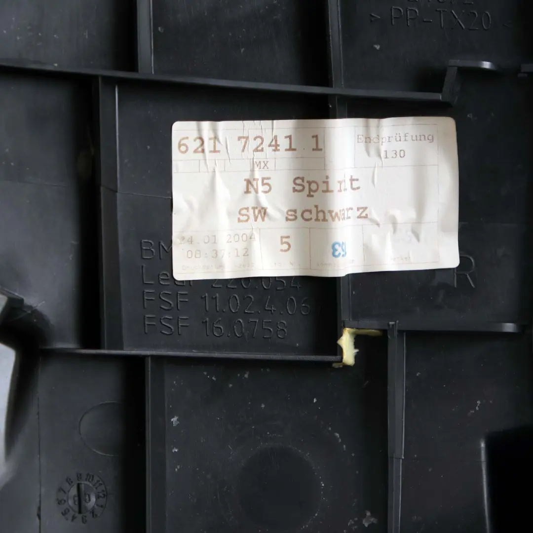 Right O/S Lateral Finisher Panel Leather Anthracite to BMW E46 M3 Coupe Rear Seat with Part number 7902108 BMW E46 M3 Coupe Rear Seat Right O/S Lateral Finisher Panel Leather Anthracite - SKU 7902108 - Part number 7902108