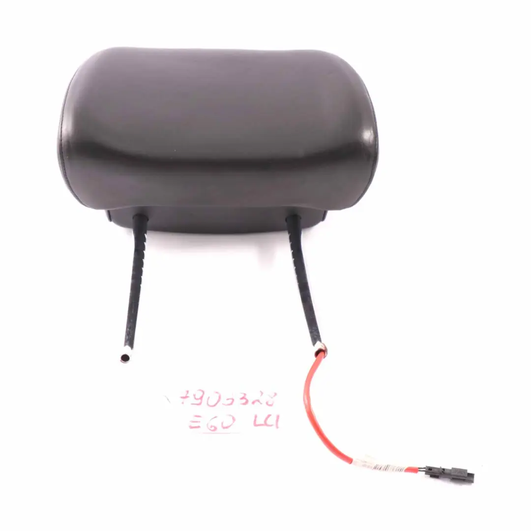 Headrest BMW E60 E61 LCI Front Left Right N/O/S Head Rest Black Leather to Seat with Part number 7903328 Seat Headrest BMW E60 E61 LCI Front Left Right N/O/S Head Rest Black Leather - SKU 7903328 - Part number 7903328