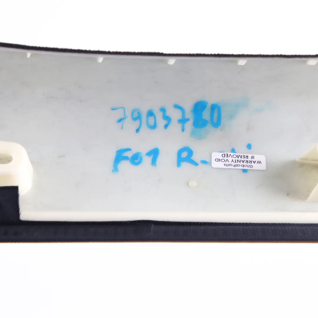 Column A Pillar Right O/S Trim Panel Anthracite to BMW F01 F02 Cover with Part number 7903780 BMW F01 F02 Cover Column A Pillar Right O/S Trim Panel Anthracite - SKU 7903780 - Part number 7903780