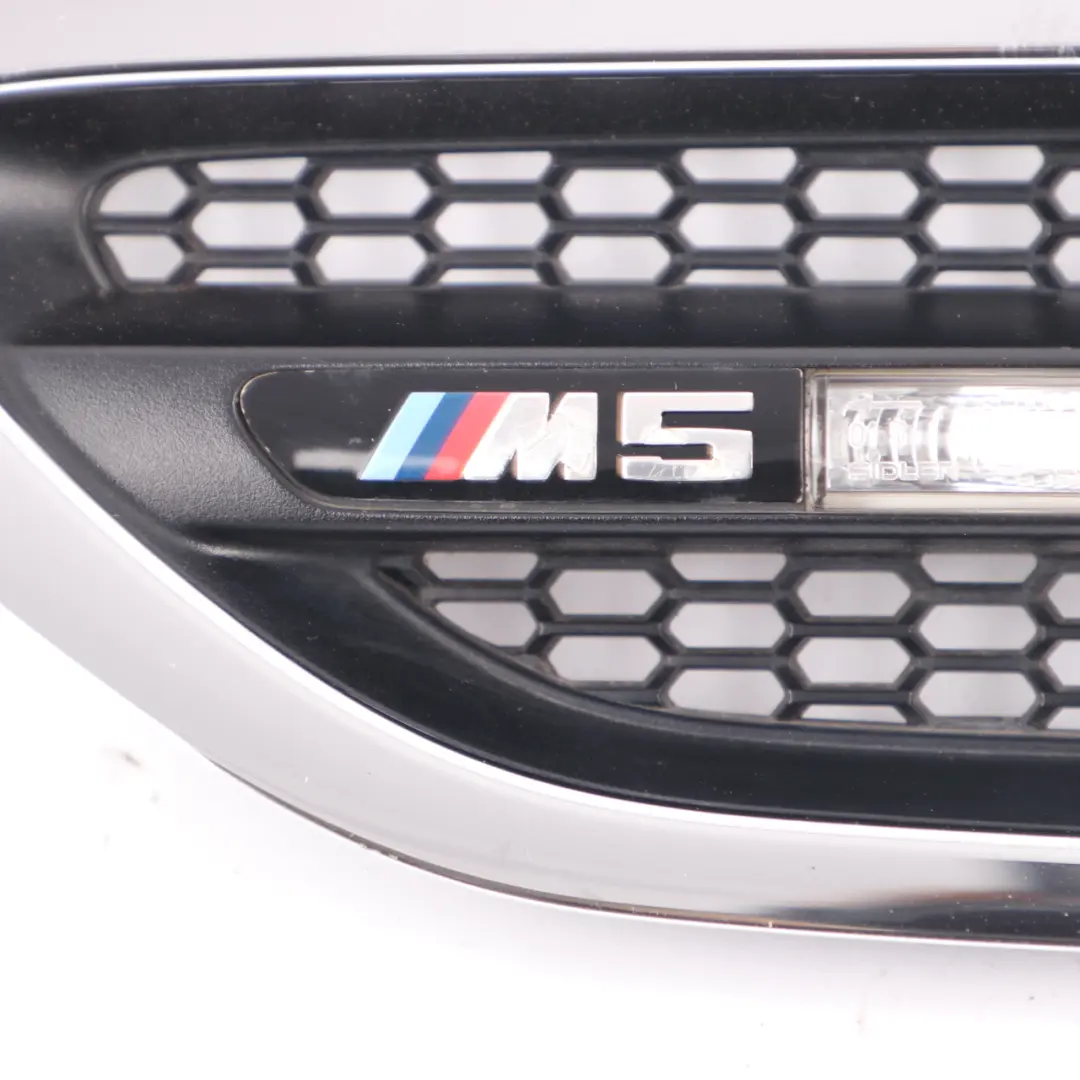 BMW F10 M5 Grille Side Panel Fender Indicator Vent Front Left N/S Black - SKU 7903879 - Part number 7903879