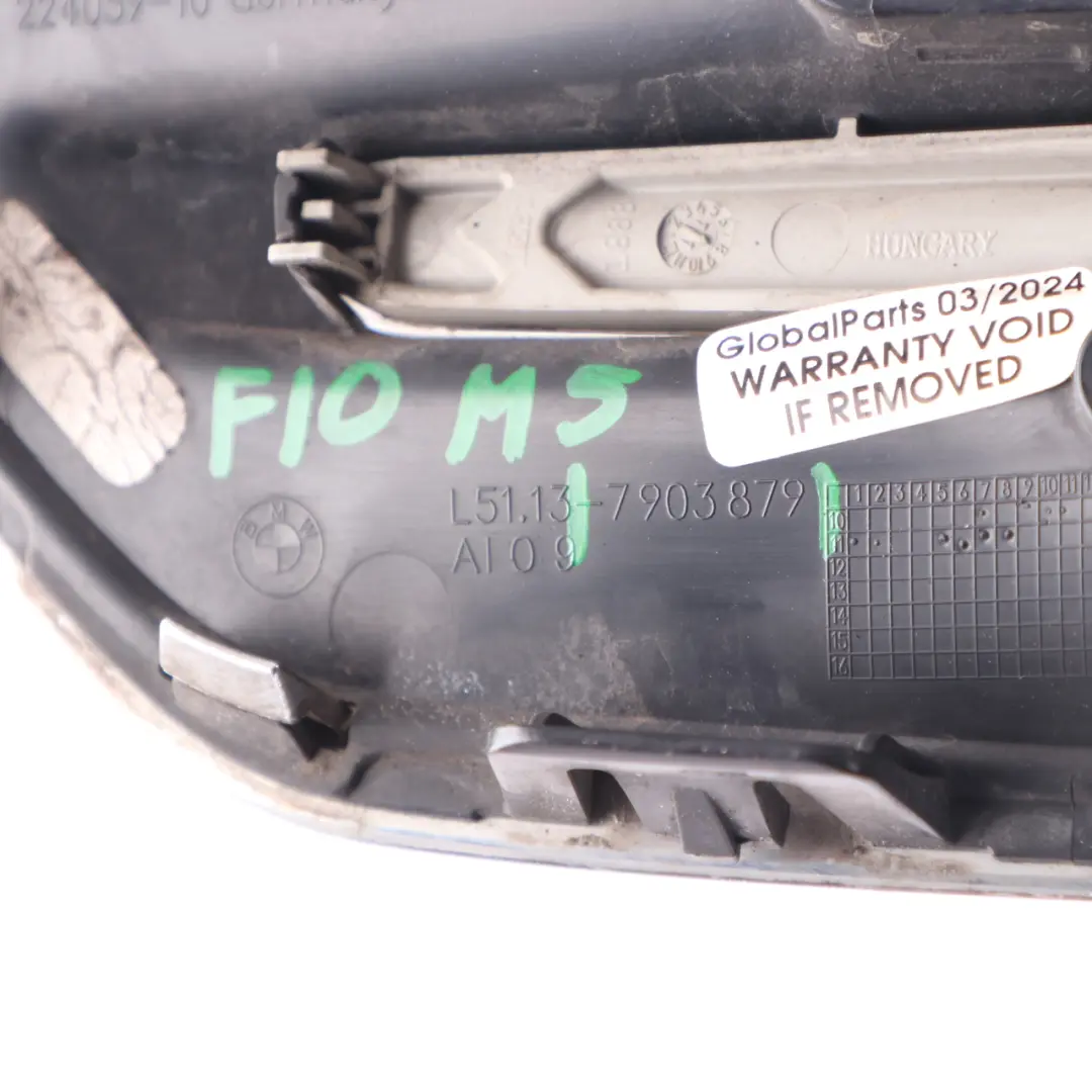 BMW F10 M5 Grille Side Panel Fender Indicator Vent Front Left N/S Black - SKU 7903879 - Part number 7903879