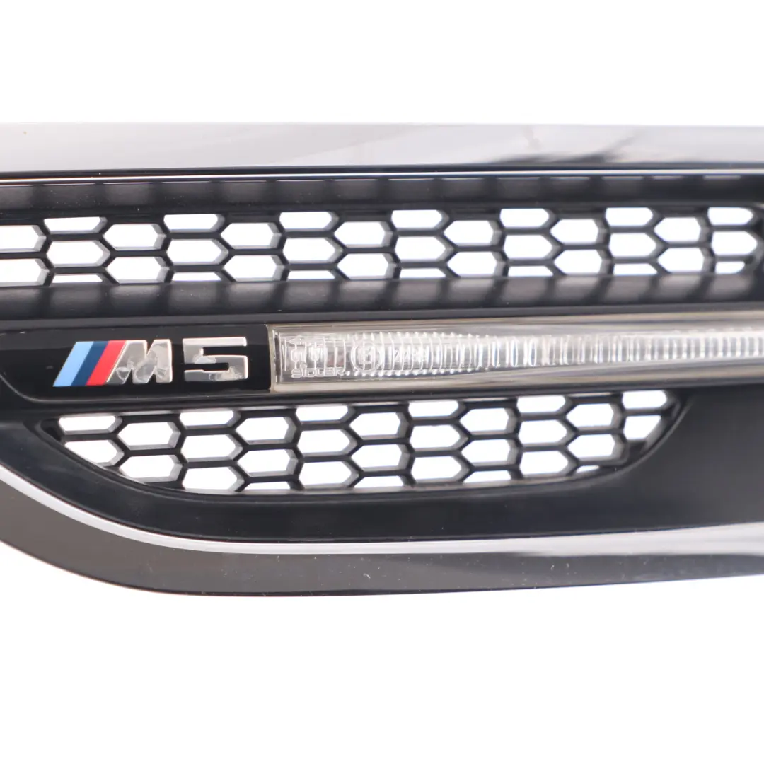 Grille Side Panel Fender Indicator Vent Front Left N/S Black to BMW F10 M5 with Part number 7903879 BMW F10 M5 Grille Side Panel Fender Indicator Vent Front Left N/S Black - SKU 7903879 - Part number 7903879