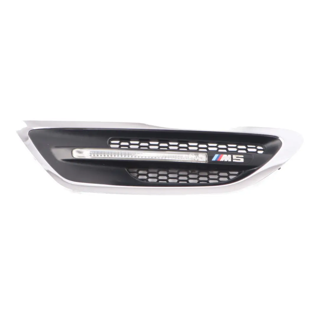Grille Side Panel Fender Indicator Vent Front Right O/S Chrom to BMW F10 M5 with Part number 7903880 BMW F10 M5 Grille Side Panel Fender Indicator Vent Front Right O/S Chrom - SKU 7903880-1 - Part number 7903880