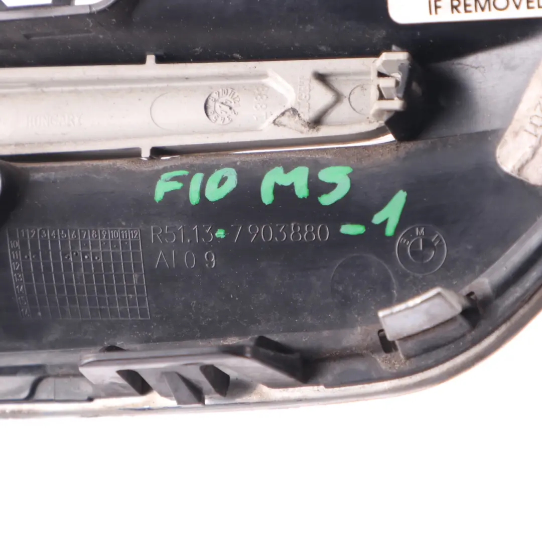 BMW F10 M5 Grille Side Panel Fender Indicator Vent Front Right O/S Chrom - SKU 7903880-1 - Part number 7903880