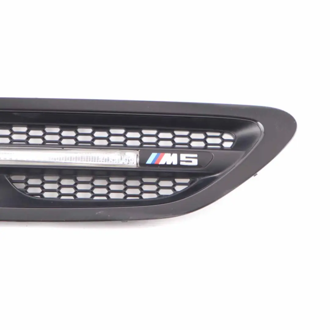 BMW F10 M5 Grille Side Panel Fender Indicator Vent Front Right O/S Black - SKU 7903880 - Part number 7903880