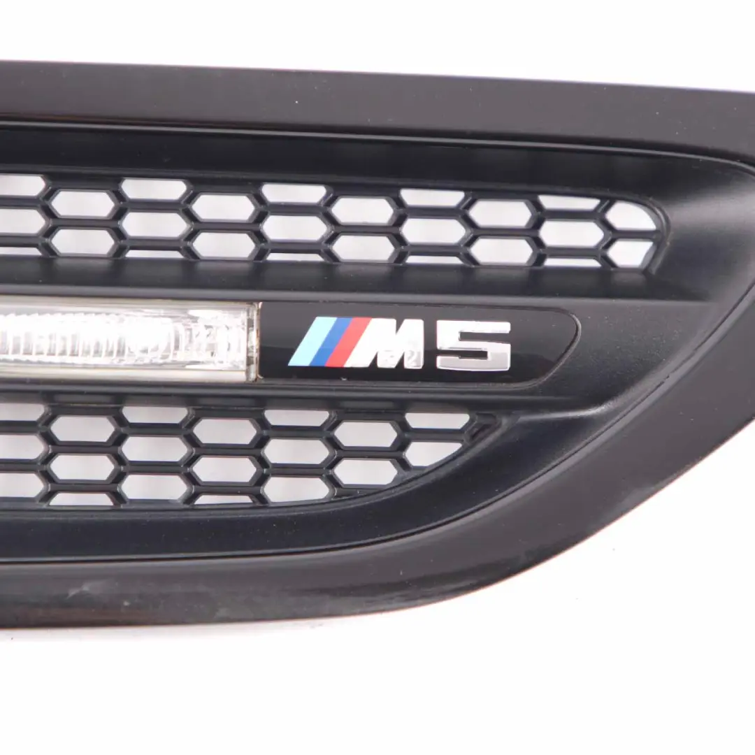 BMW F10 M5 Grille Side Panel Fender Indicator Vent Front Right O/S Black - SKU 7903880 - Part number 7903880