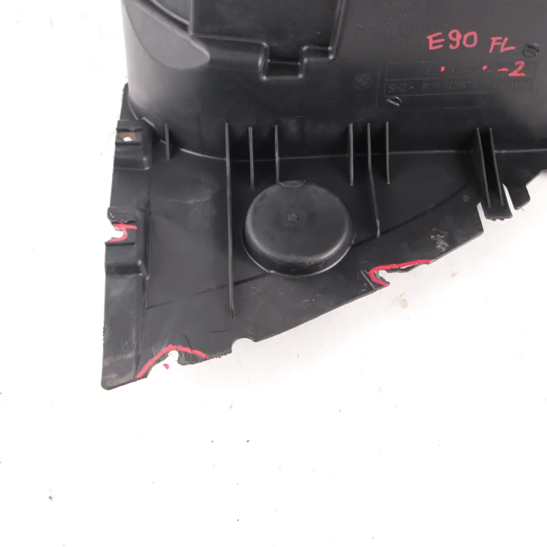 Arch Bottom Front Left N/S Housing Covering Panel to BMW E90 E91 Wheel with Part number 7903909 BMW E90 E91 Wheel Arch Bottom Front Left N/S Housing Covering Panel - SKU 7903909-2 - Part number 7903909