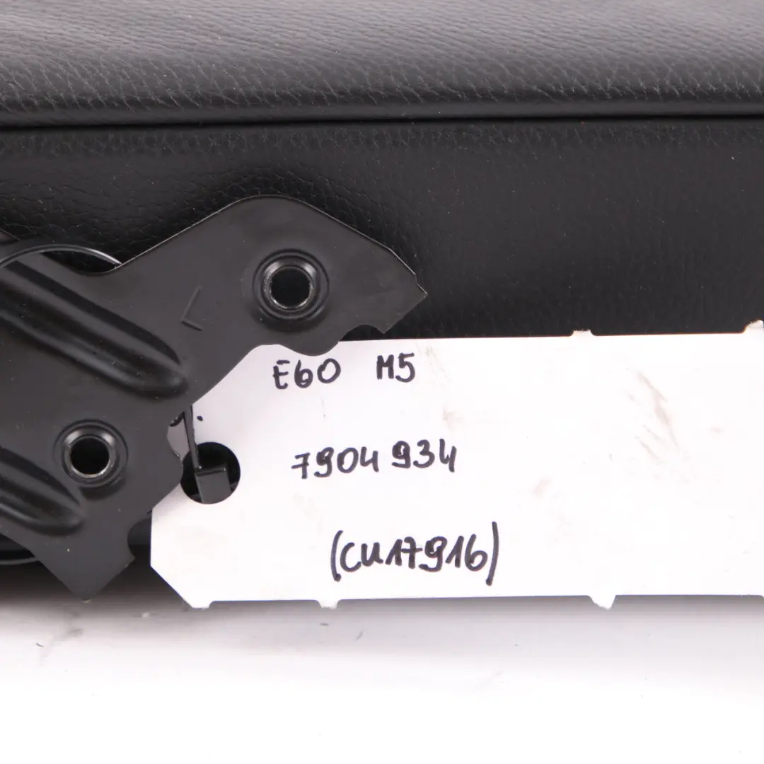 BMW E60 M5 Rücksitz Armlehne Ablagefach Rückenlehne Getränkehalter Schwarz - SKU 7904934 - Teilenummer 7904934