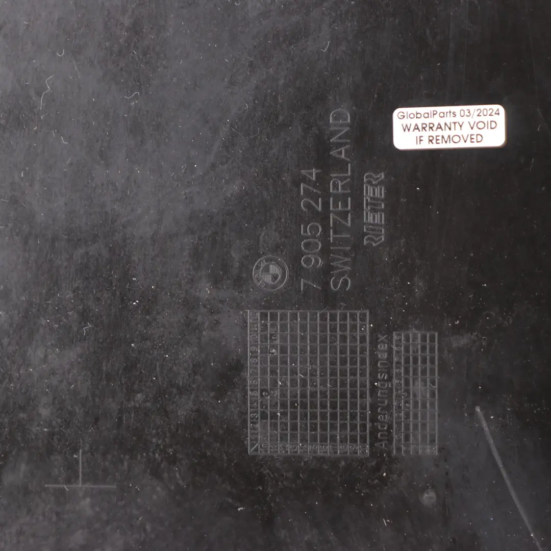 BMW F10 F12 F13 F06 M5 M6 Underfloor Coating Shield Tray Center - SKU 7905274 - Part number 7905274