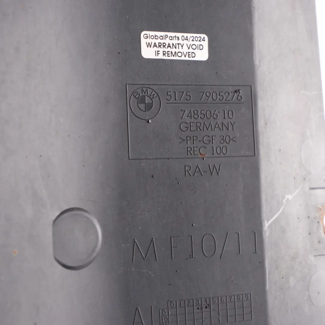 Compartment Shield M Sport Adapter Cover Panel to BMW F10 F11 Engine with Part number 7905276 BMW F10 F11 Engine Compartment Shield M Sport Adapter Cover Panel - SKU 7905276 - Part number 7905276