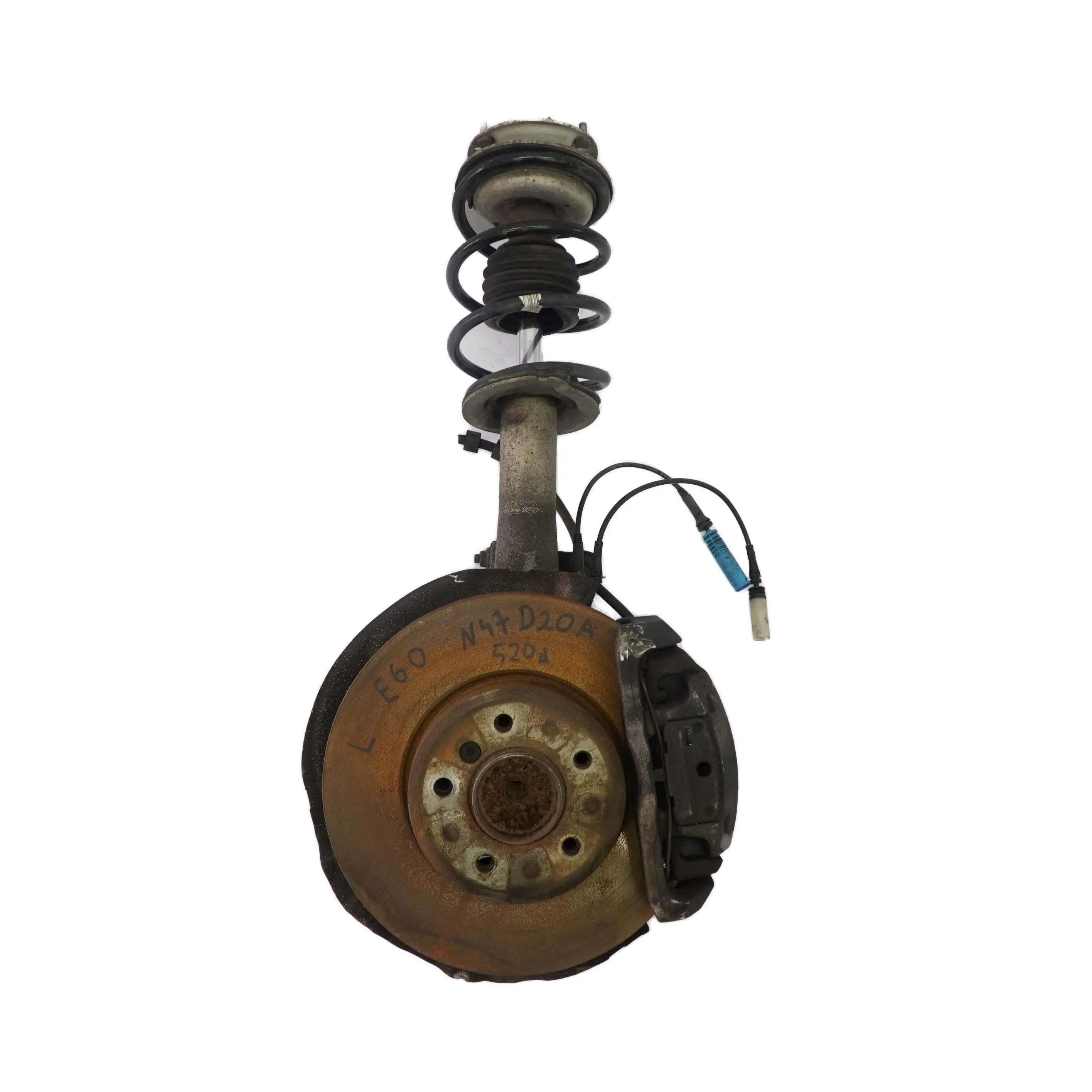 BMW E60 520d N47 M Sport Front Left N/S Spring Strut Leg Brake Caliper 7905313