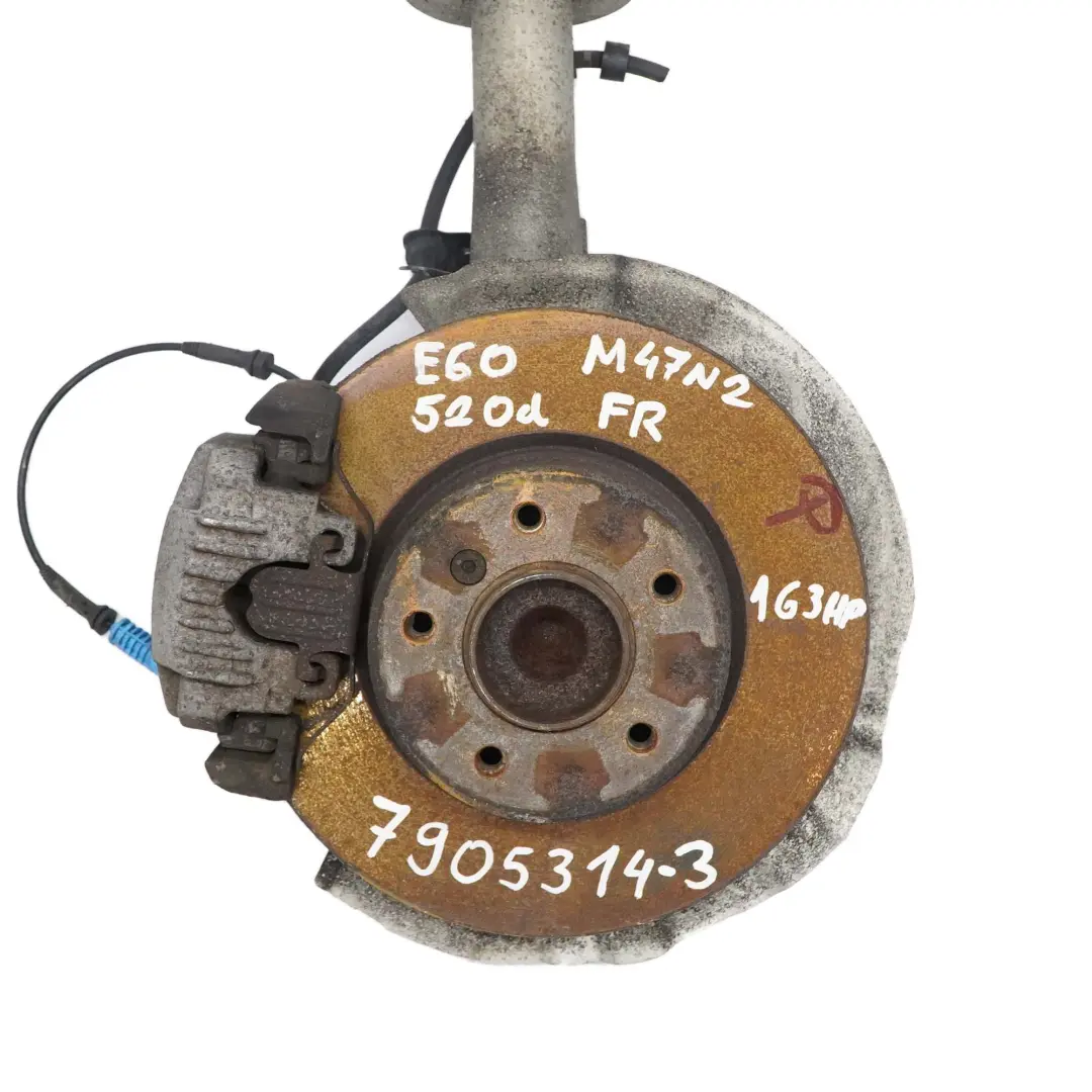 M47N2 anteriore destra M Sport primavera puntone mozzo gamba pinza per BMW E60 520d con numero di parte 7905314 BMW E60 520d M47N2 anteriore destra M Sport primavera puntone mozzo gamba pinza - SKU 7905314-3 - Numero di parte 7905314