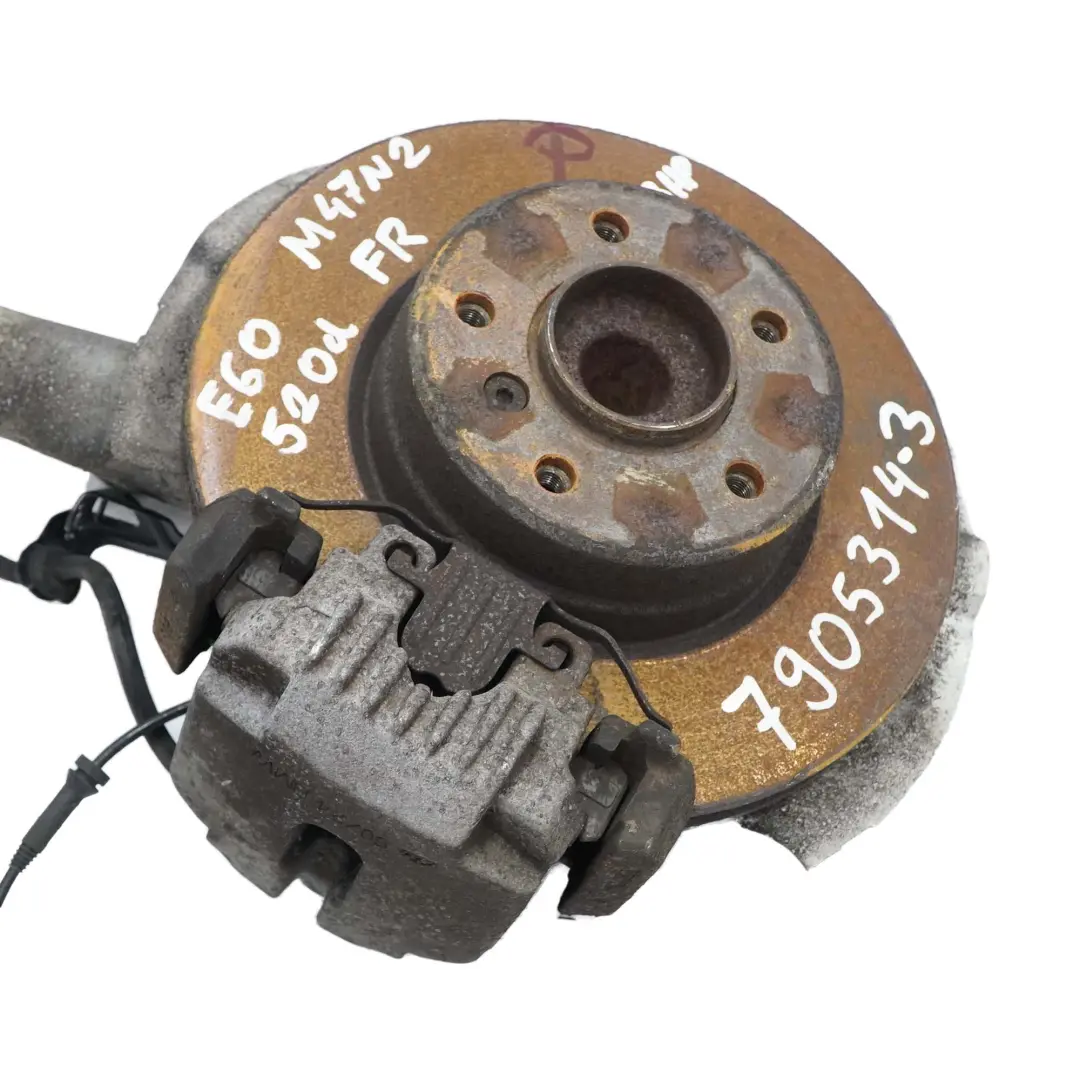 M47N2 Front Right O/S M Sport Spring Strut Hub Leg Brake Caliper to BMW E60 520d with Part number 7905314 BMW E60 520d M47N2 Front Right O/S M Sport Spring Strut Hub Leg Brake Caliper - SKU 7905314-3 - Part number 7905314