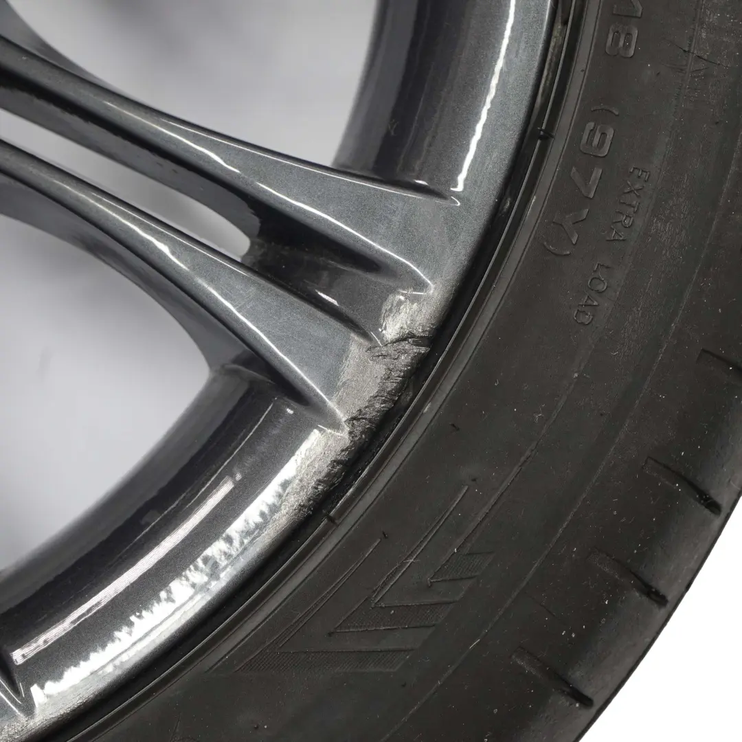 Complete Set 4x Wheel Alloy Rim Tyre 18" 8J ET:20 M Double Spoke 135 to BMW E60 E61 with Part number 7905320 BMW E60 E61 Complete Set 4x Wheel Alloy Rim Tyre 18" 8J ET:20 M Double Spoke 135 - SKU 7905320-SET - Part number 7905320