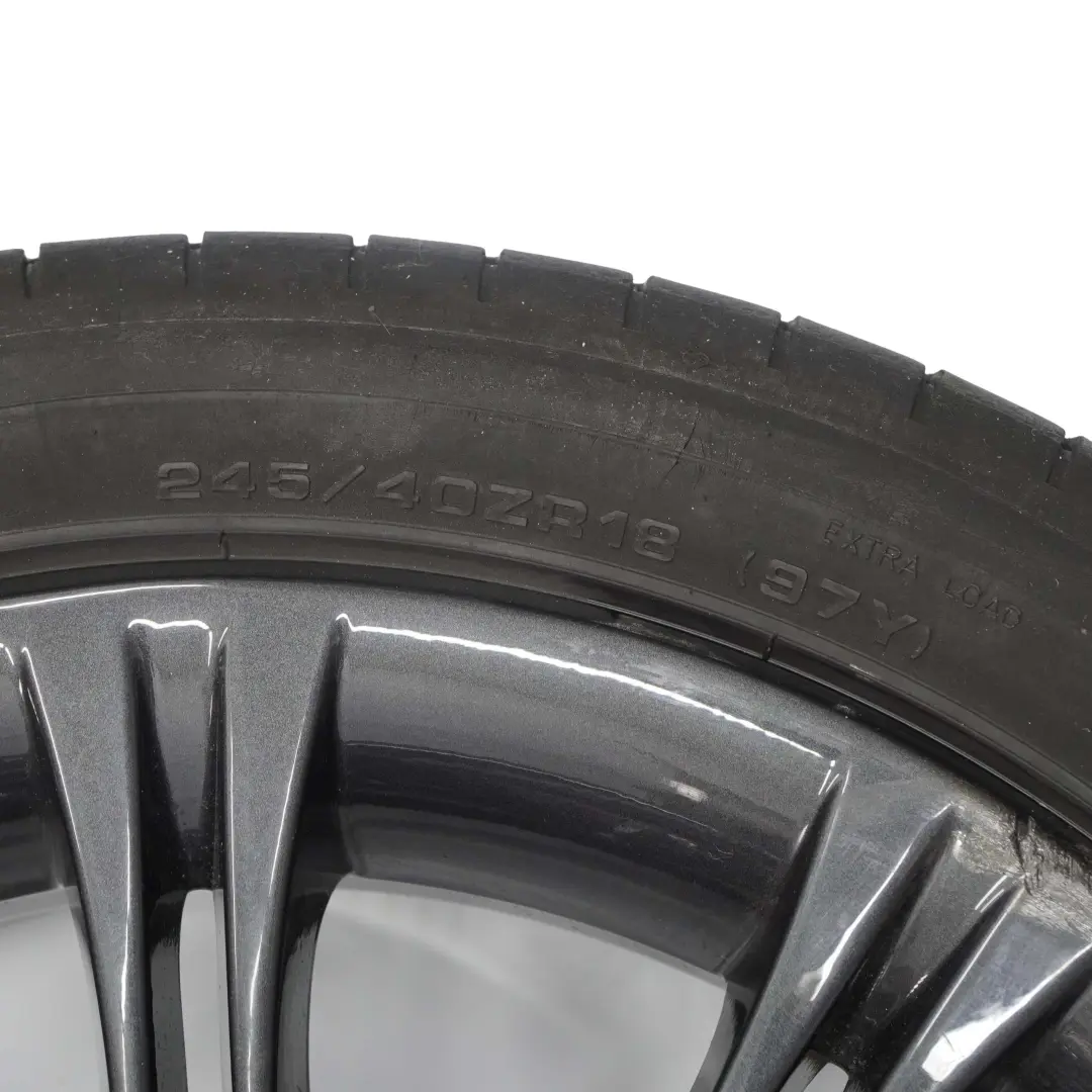 Complete Set 4x Wheel Alloy Rim Tyre 18" 8J ET:20 M Double Spoke 135 to BMW E60 E61 with Part number 7905320 BMW E60 E61 Complete Set 4x Wheel Alloy Rim Tyre 18" 8J ET:20 M Double Spoke 135 - SKU 7905320-SET - Part number 7905320