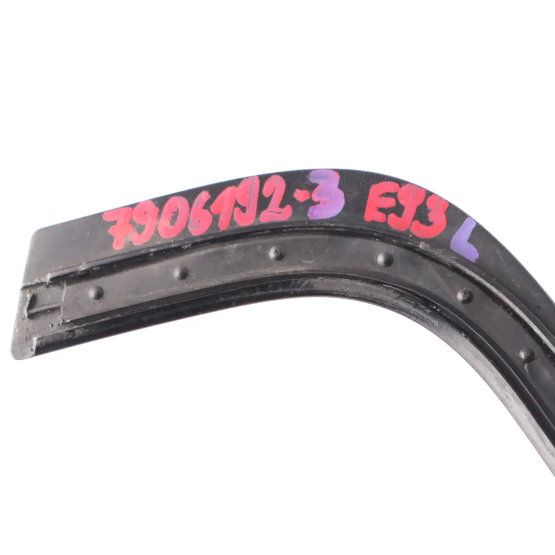 BMW E93 Seal Roof Shell Rear Hardtop Strip Left N/S Glanzschwarz - SKU 7906192-3 - Part number 7906192