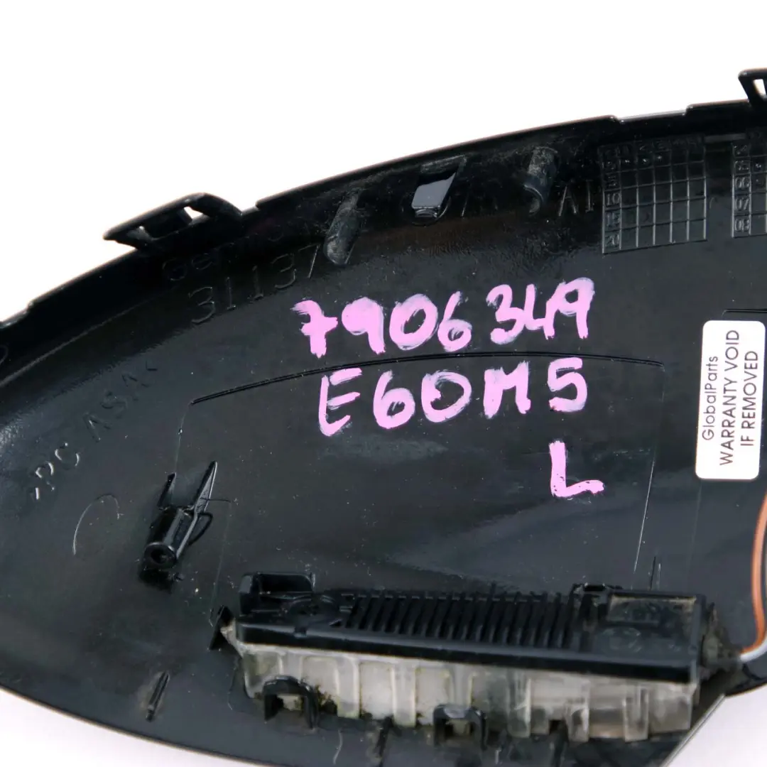 Wing Mirror Cover Trim Panel Lamp Light Left N/S to BMW E60 E61 LCI M5 E63 E64 M6 with Part number 7906349 BMW E60 E61 LCI M5 E63 E64 M6 Wing Mirror Cover Trim Panel Lamp Light Left N/S - SKU 7906349 - Part number 7906349
