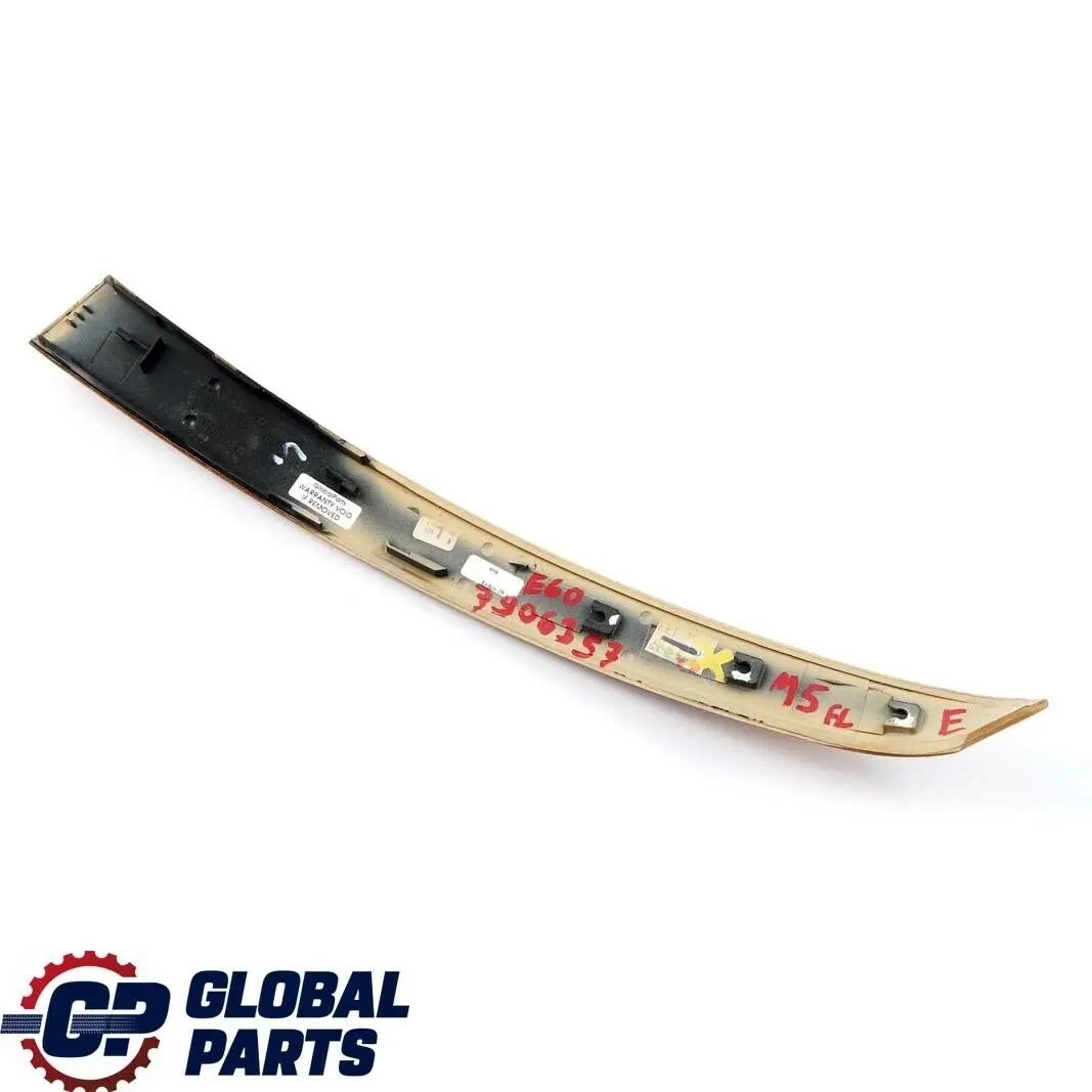 BMW 5 Series E60 M5 Handle Trim Strip Front Left N/S Wood Carrara - SKU 7906357 - Part number 7906357