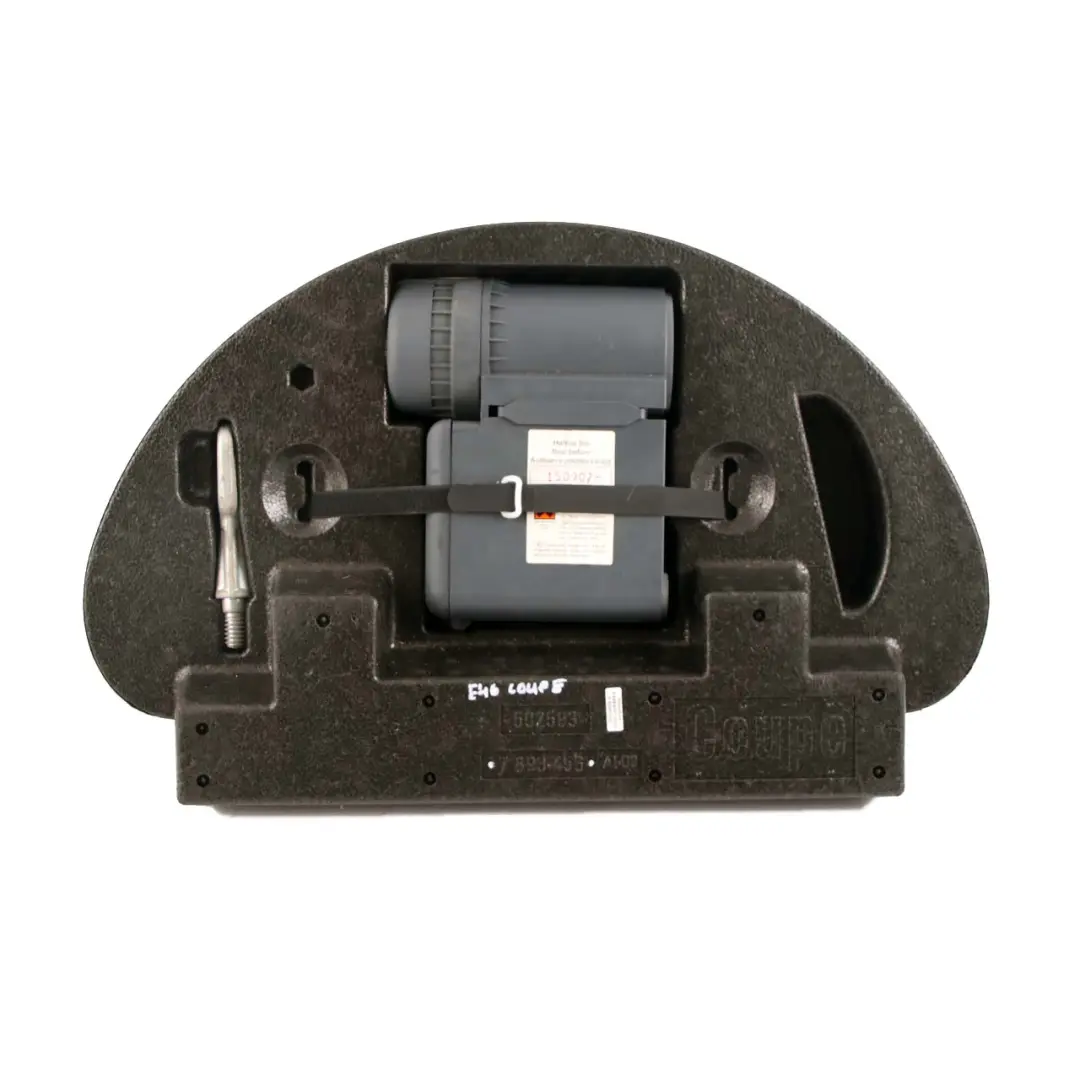 Mobility System Tyre Compressor Storage Shell Tray Set 7893456 to BMW E46 M3 with Part number 7906447 BMW E46 M3 Mobility System Tyre Compressor Storage Shell Tray Set 7893456 - SKU 7906447 - Part number 7906447