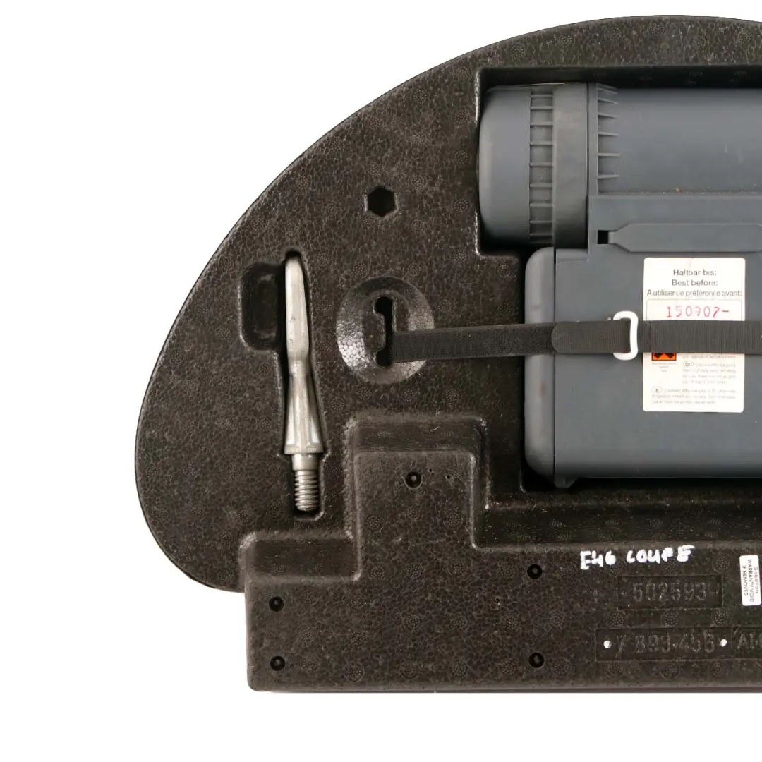 Mobility System Tyre Compressor Storage Shell Tray Set 7893456 to BMW E46 M3 with Part number 7906447 BMW E46 M3 Mobility System Tyre Compressor Storage Shell Tray Set 7893456 - SKU 7906447 - Part number 7906447