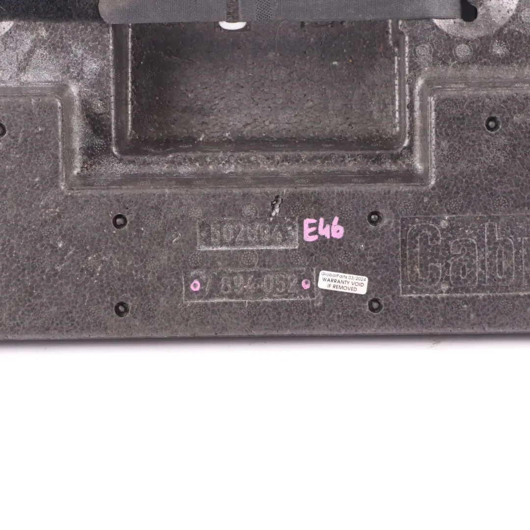 BMW E46 M3 Vassoio porta attrezzi Sistema di mobilità Vuoto Schiuma 7894052 - SKU 7906448 - Numero di parte 7906448