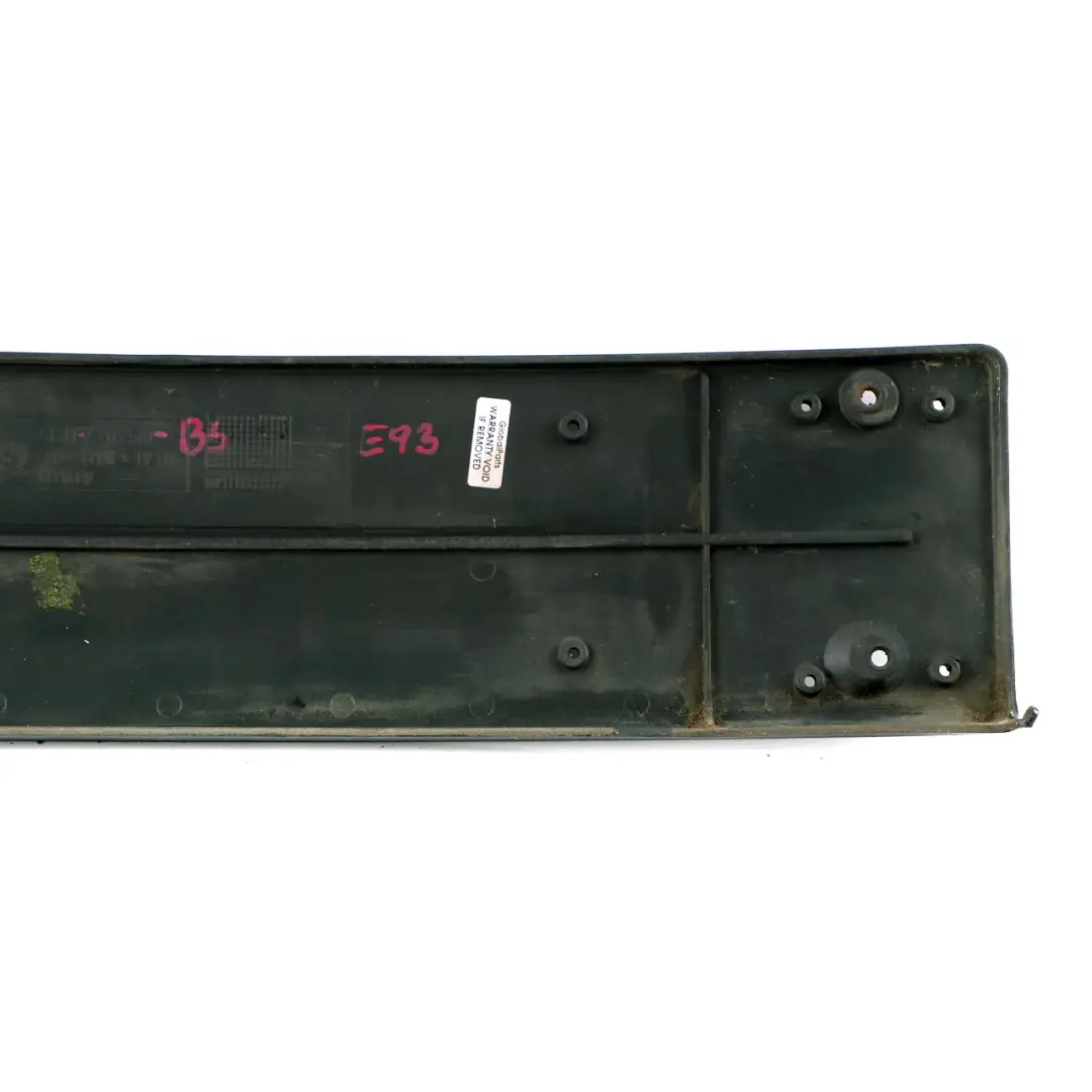 Front Bumper Licence Plate Holder Black Sapphire - 475 to BMW E90 E91 M Sport with Part number 7906510 BMW E90 E91 M Sport Front Bumper Licence Plate Holder Black Sapphire - 475 - SKU 7906510-BS - Part number 7906510