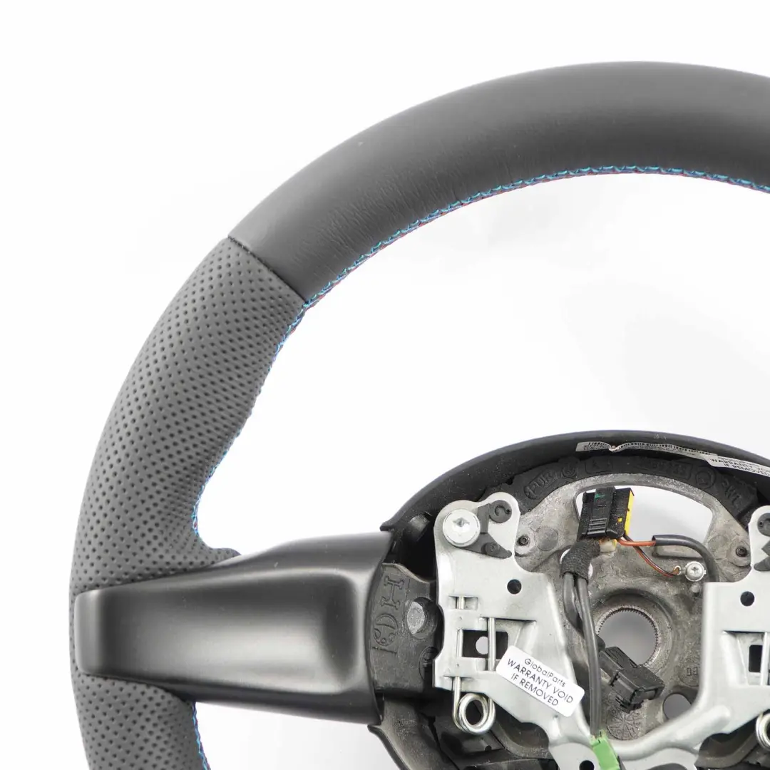 BMW Z4 E85 NEW Black Leather M Sport Steering Wheel M-tricolored threads - SKU 7906779-2 - Part number 7906779