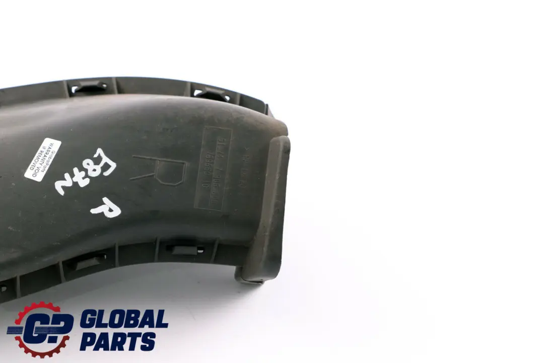 Aerodynamic Front Bumper Right Brake Air Duct O/S to BMW 1 Series E81 E87 M with Part number 7906806 BMW 1 Series E81 E87 M Aerodynamic Front Bumper Right Brake Air Duct O/S - SKU 7906806 - Part number 7906806