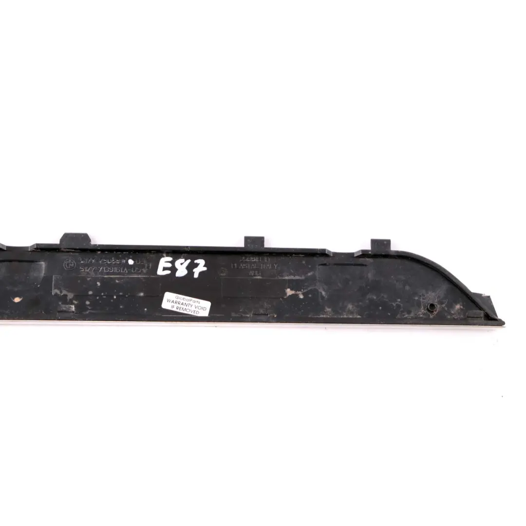 BMW E87 M-Sport Moldura Exterior Delantera Entrada Izquierda Cromada - SKU 7906817 - Número de pieza 7906817