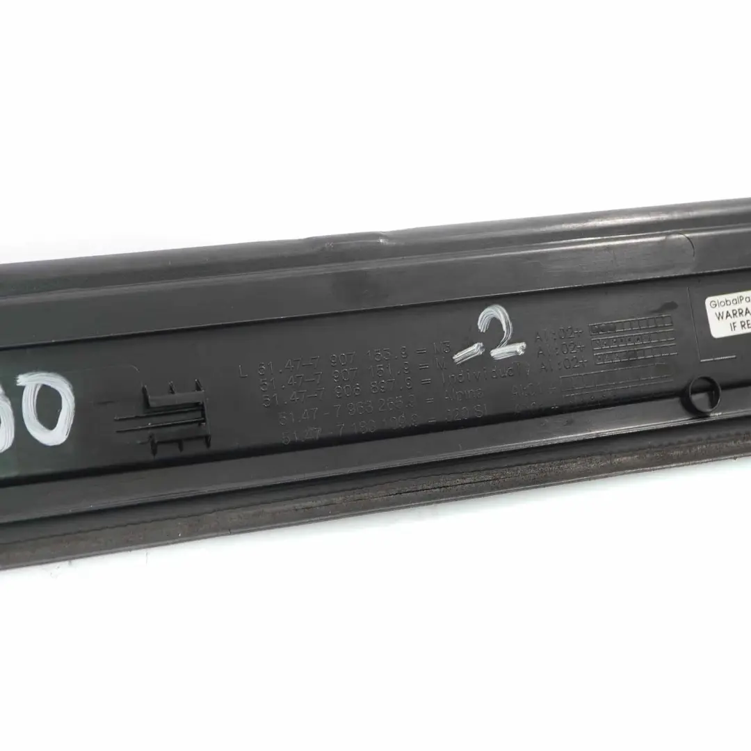 Striscia Ingresso BMW E90 E91 M Sport Pezo Copertura Anteriore Sinistro per  con numero di parte 7907151  Striscia Ingresso BMW E90 E91 M Sport Pezo Copertura Anteriore Sinistro - SKU 7907151-2 - Numero di parte 7907151