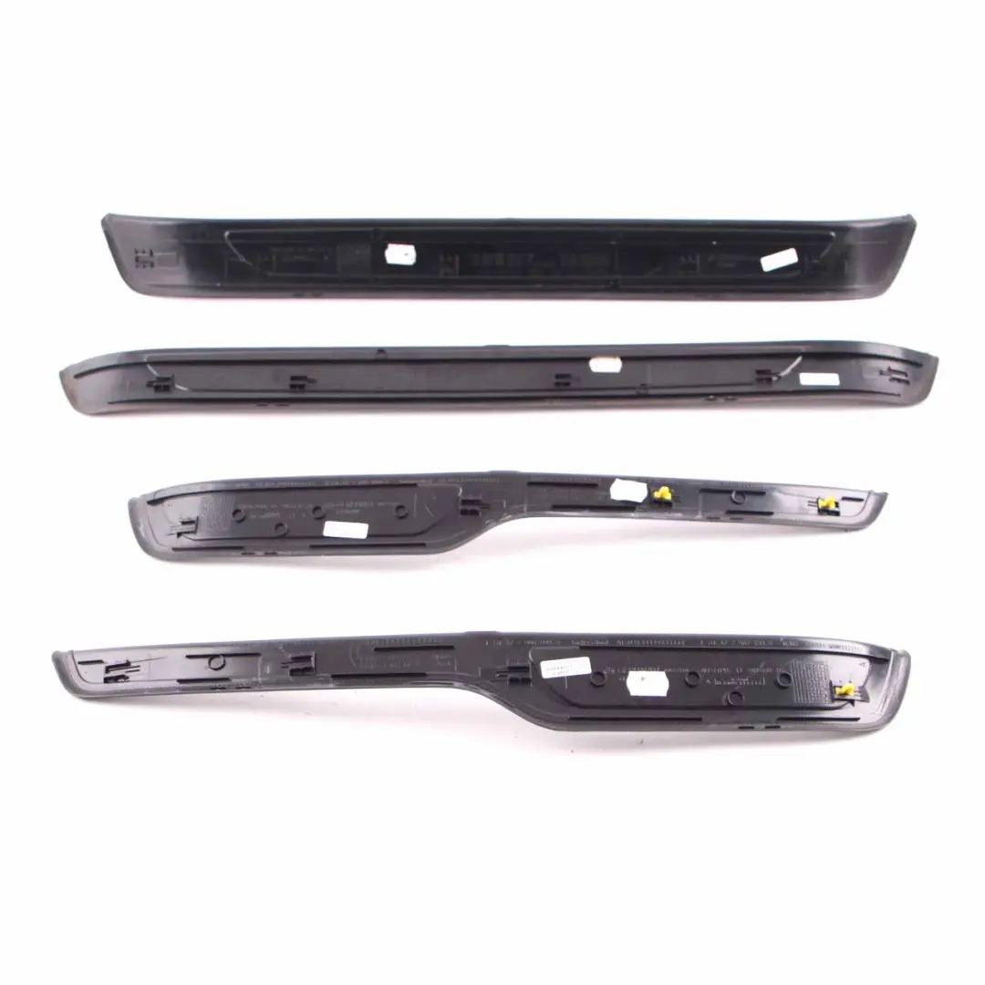 Set Entrance Door Cover Trim Sill Strip to BMW 3 Series E90 E91 M Sport Package with Part number 7907160 BMW 3 Series E90 E91 M Sport Package Set Entrance Door Cover Trim Sill Strip - SKU 7907160-2 - Part number 7907160