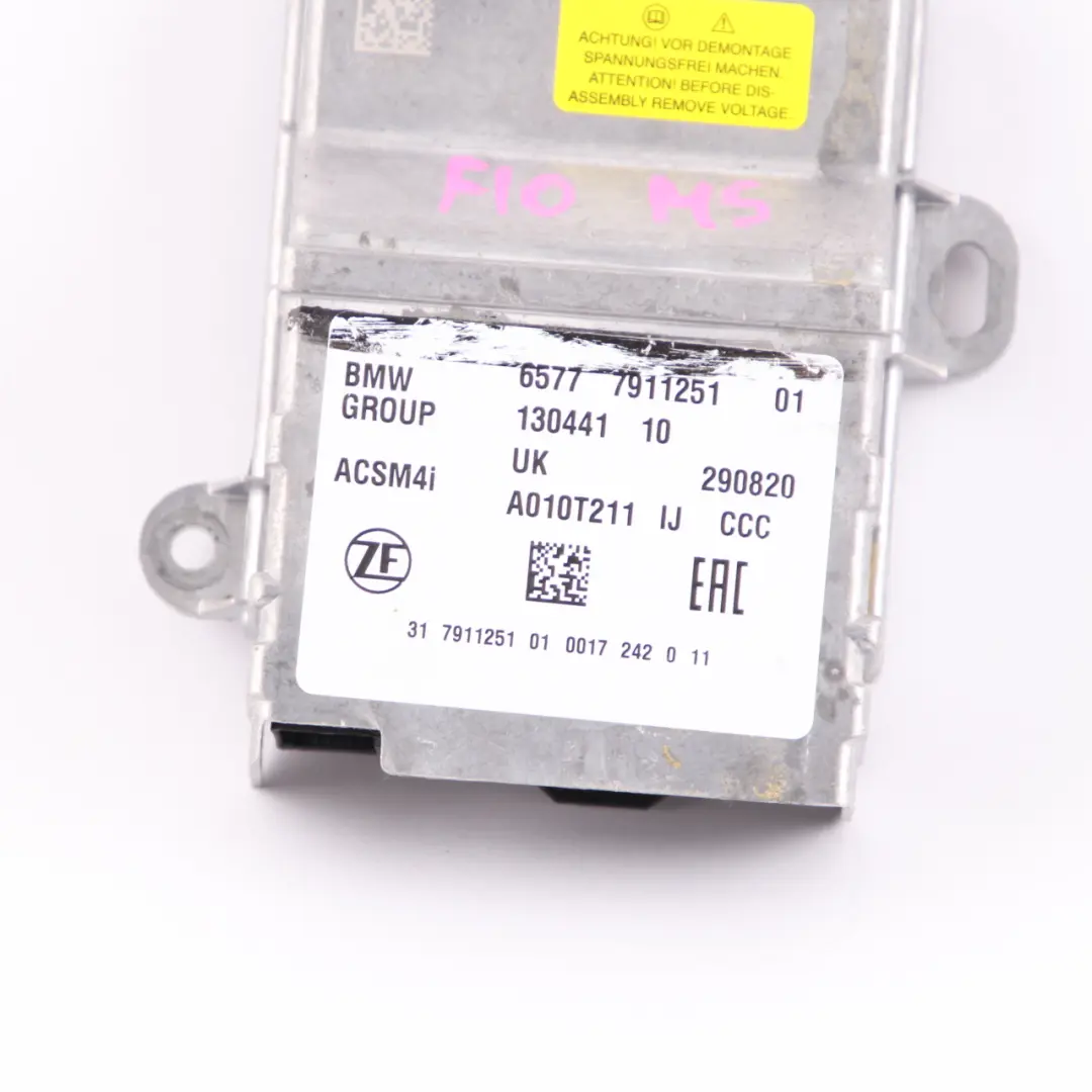 Airbag ECU Control Unit Module to Mini Cooper F60 Countryman with Part number 7911251 Mini Cooper F60 Countryman Airbag ECU Control Unit Module - SKU 7911251 - Part number 7911251