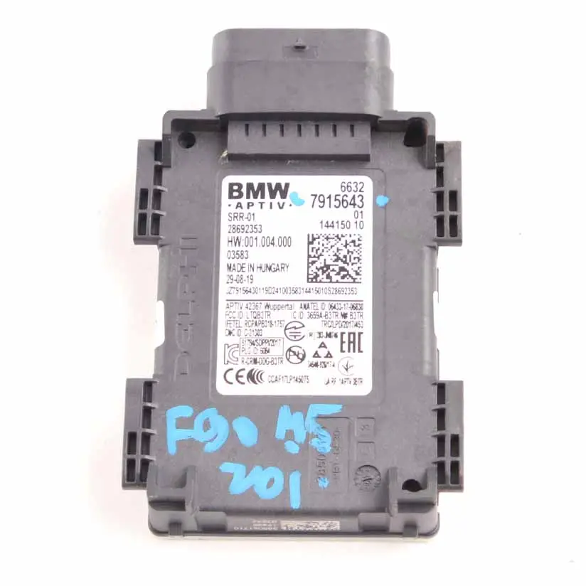 Détecteur d'angle mort BMW F40 G20 G21 G30 G31 Module portée radar SRR01 pour à propos du numéro de pièce 7915643 Détecteur d'angle mort BMW F40 G20 G21 G30 G31 Module portée radar SRR01 - SKU 7915643 - Numéro de pièce 7915643