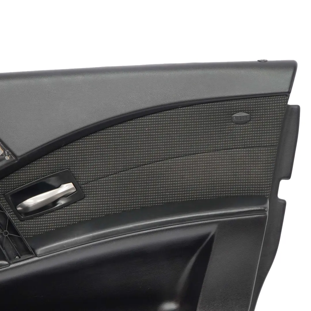 Panel revestimiento derecho Tela Antracita Linterna Tarjeta puerta para BMW E60 con número de pieza 7918792 BMW E60 Panel revestimiento derecho Tela Antracita Linterna Tarjeta puerta - SKU 7918792 - Número de pieza 7918792