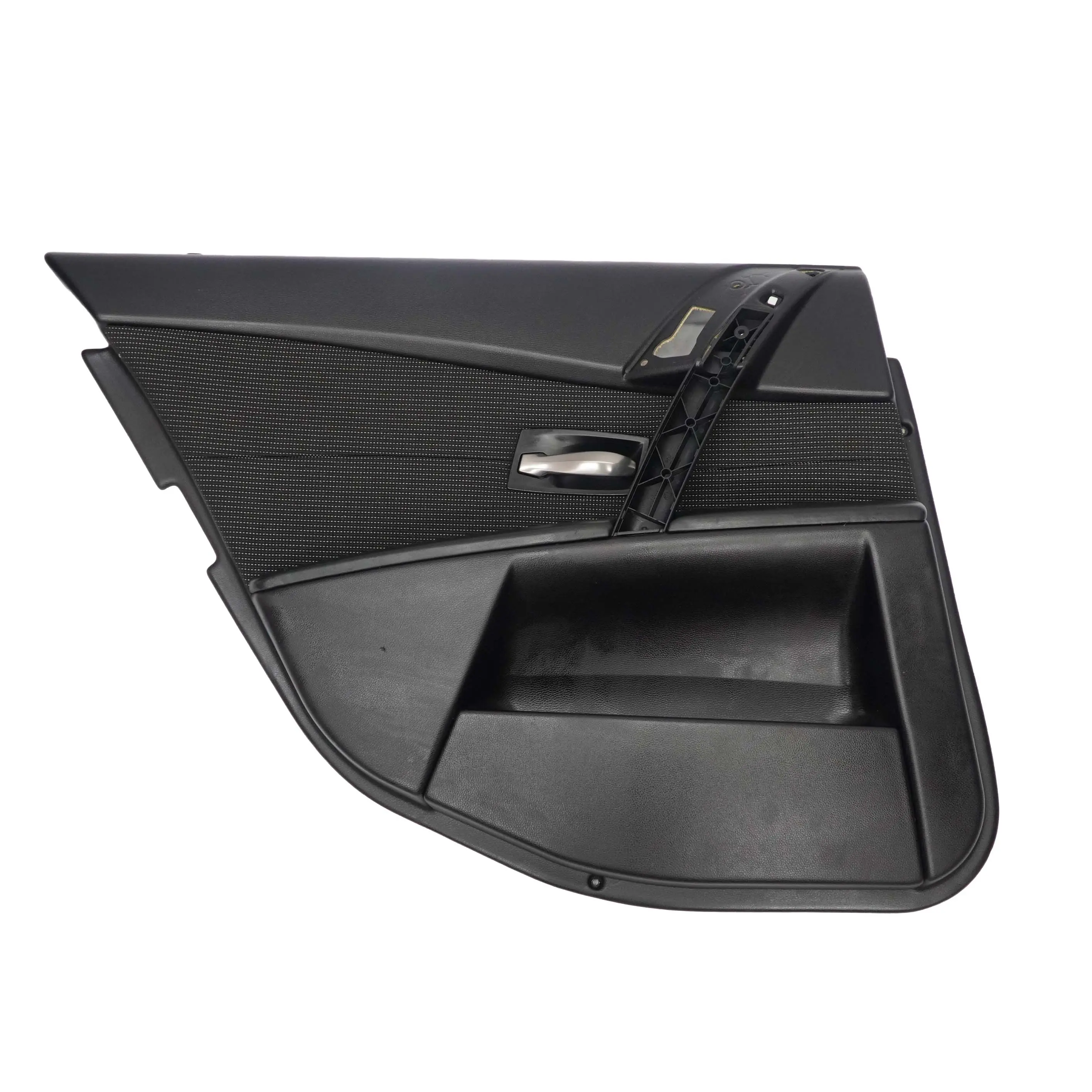 BMW E60 E61 Posteriore Sinistro Porta Pannello Tessuto Pelle Antracite