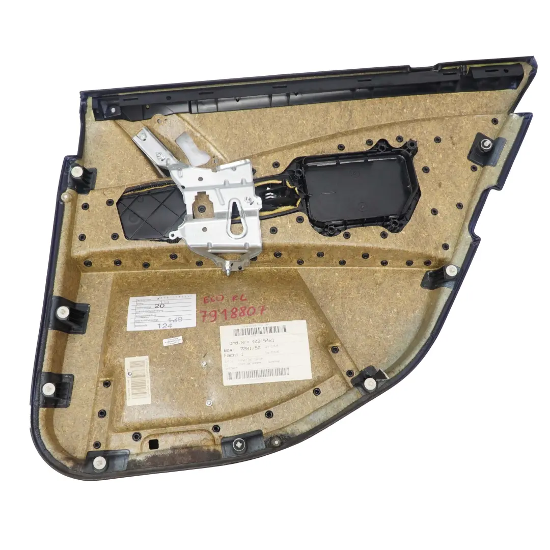 BMW E60 E61 Türverkleidung Hinten Links Stoff Leder Anthrazit - SKU 7918807 - Teilenummer 7918807